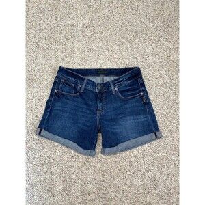 28 Silver Midrise Boyfriend Short Cuffed Jean Shorts